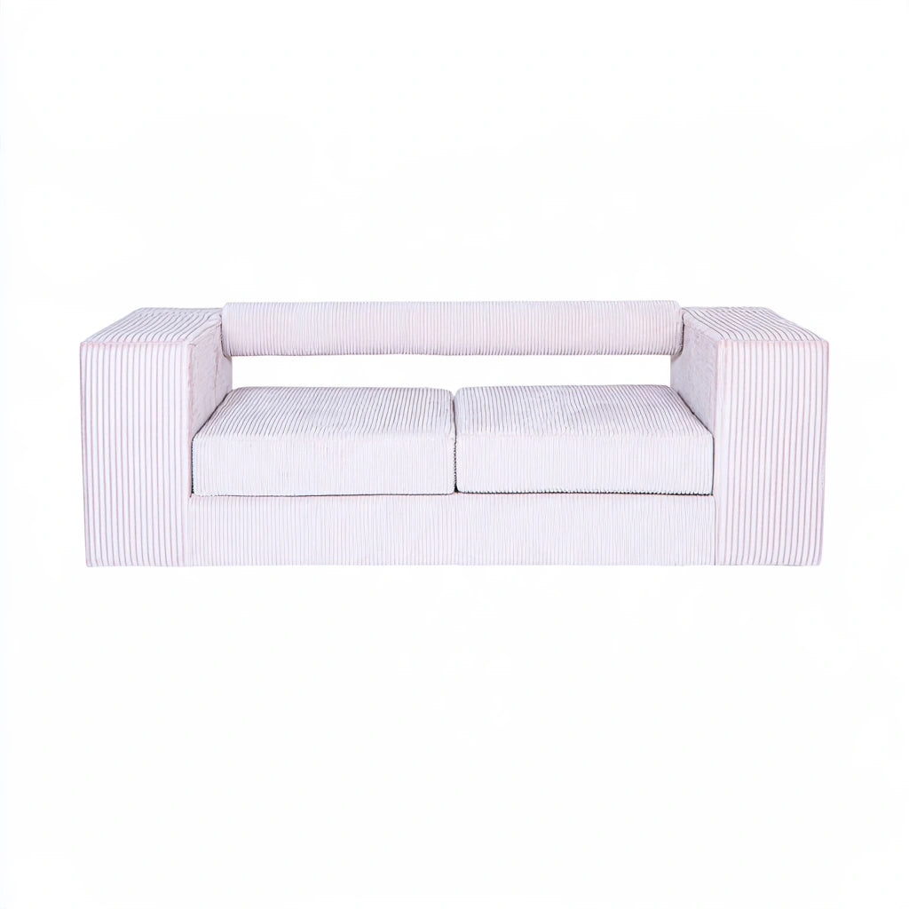 Gestoffeerde bank, kleur beige