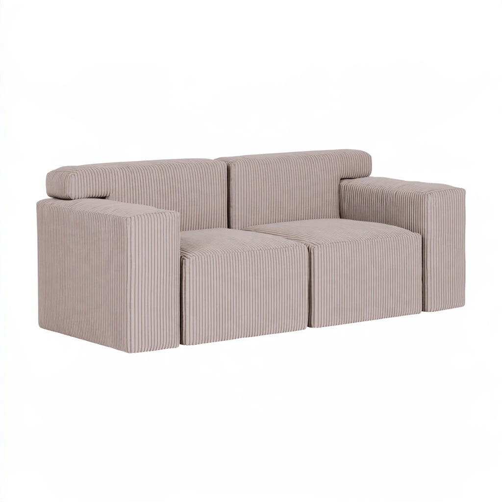 Gestoffeerde bank, kleur beige