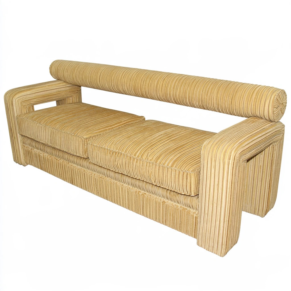Gestoffeerde bank, kleur beige