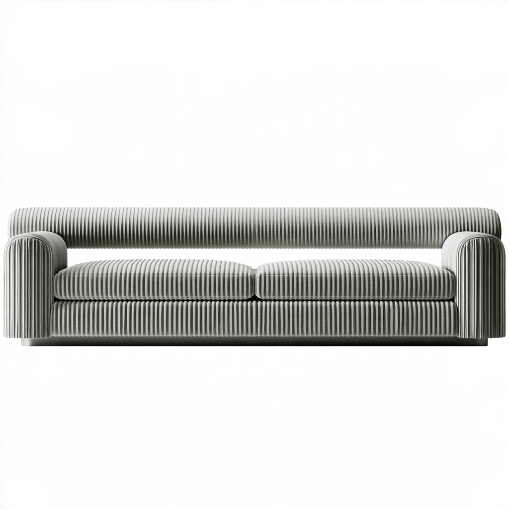 Gestoffeerde bank, kleur beige