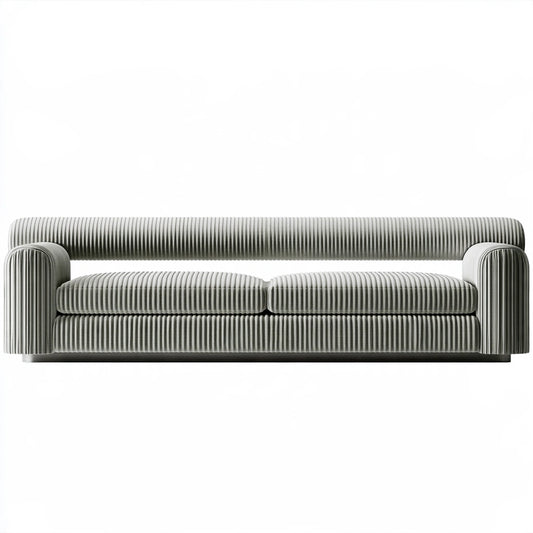 Gestoffeerde bank, kleur beige