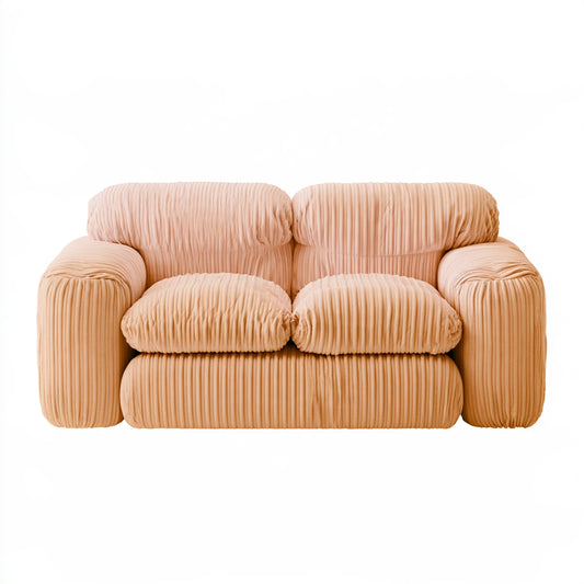 Gestoffeerde bank, kleur beige
