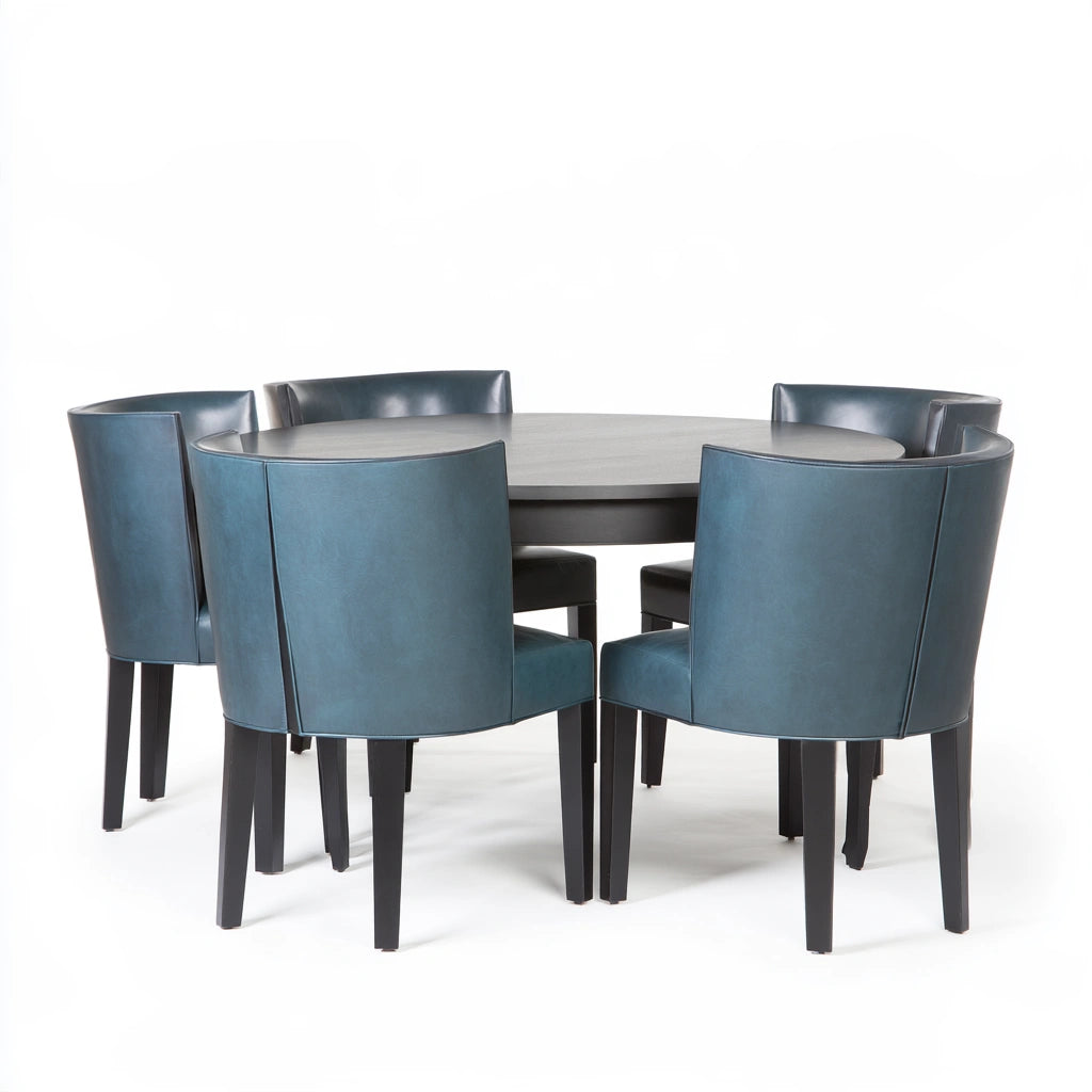 Eetkamerset met tafel en stoelen, kleur grijs