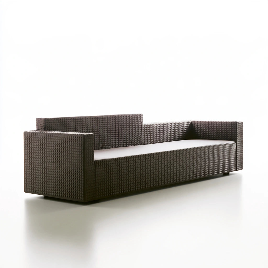 Gestoffeerde bank, kleur bruin